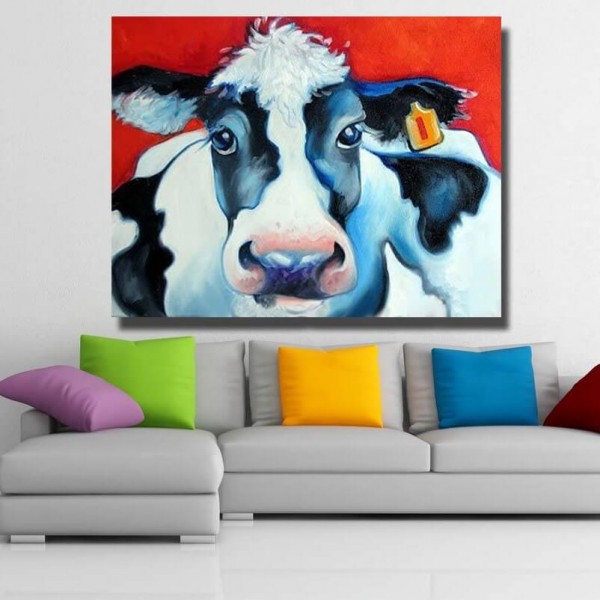 Peinture de vache 50x70cm