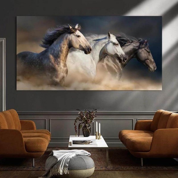 Chevaux 50x100cm