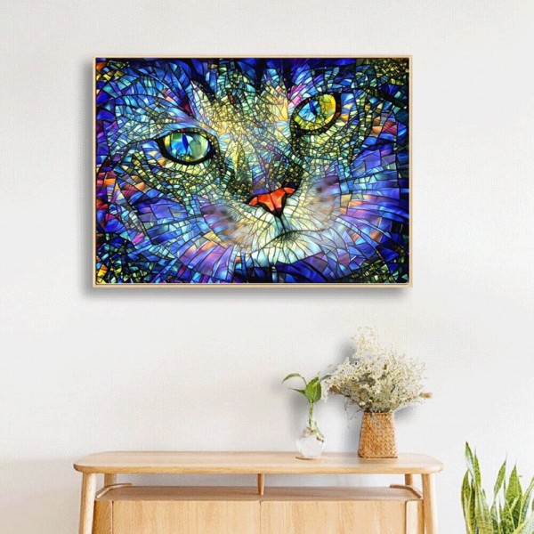 Chat de verre 50x70cm